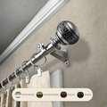 Kd Encimera 0.8125 in. Lucid Curtain Rod with 48 to 84 in. Extension, Satin Nickel KD3726108